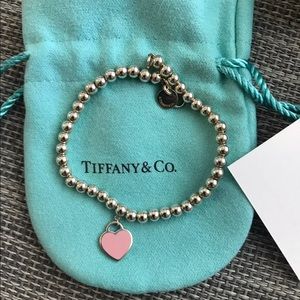 Mini Heart Tag Bead Bracelet | Poshmark